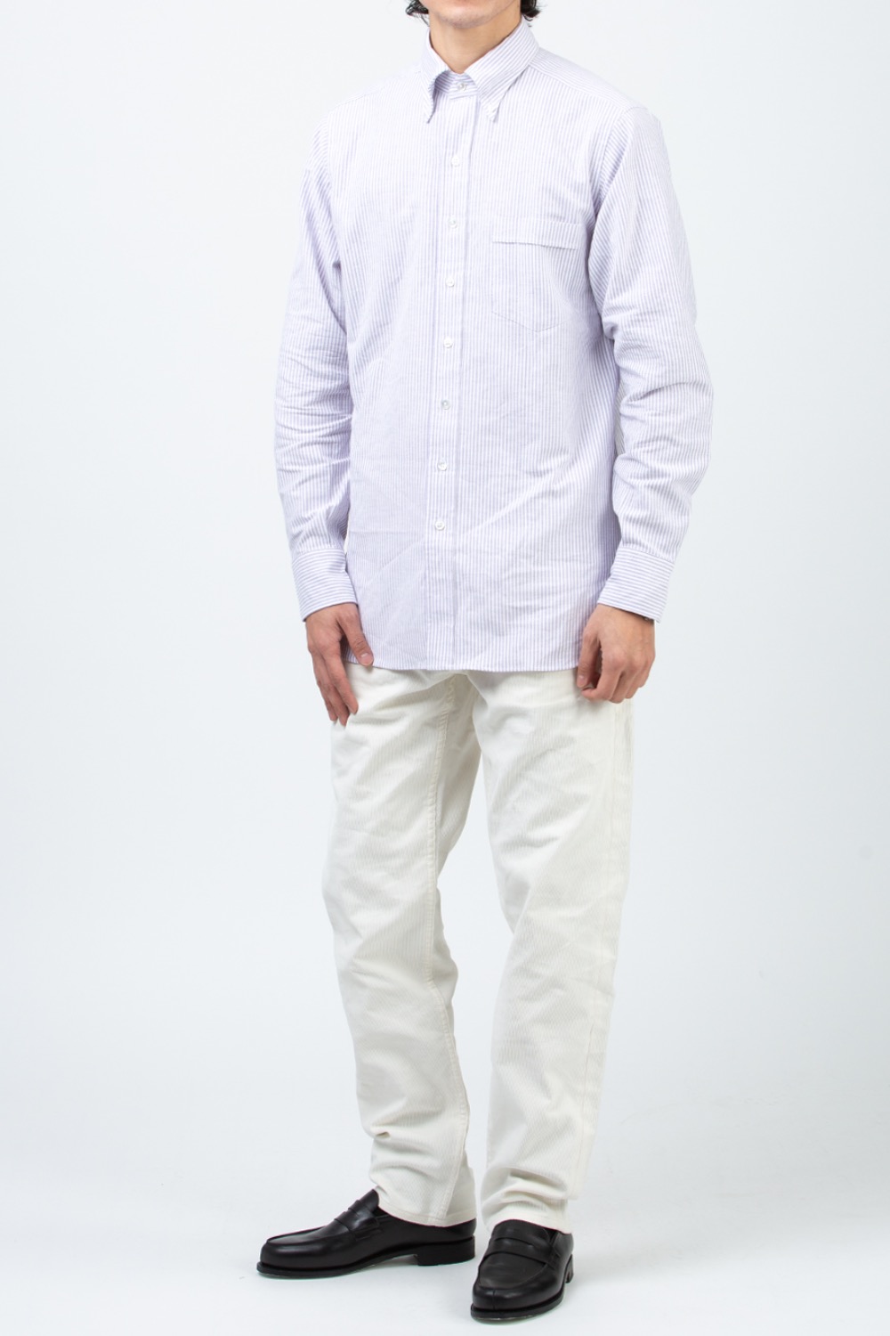 (CARRY OVER) LILAC BUTTON DOWN OXFORD SHIRT - 1