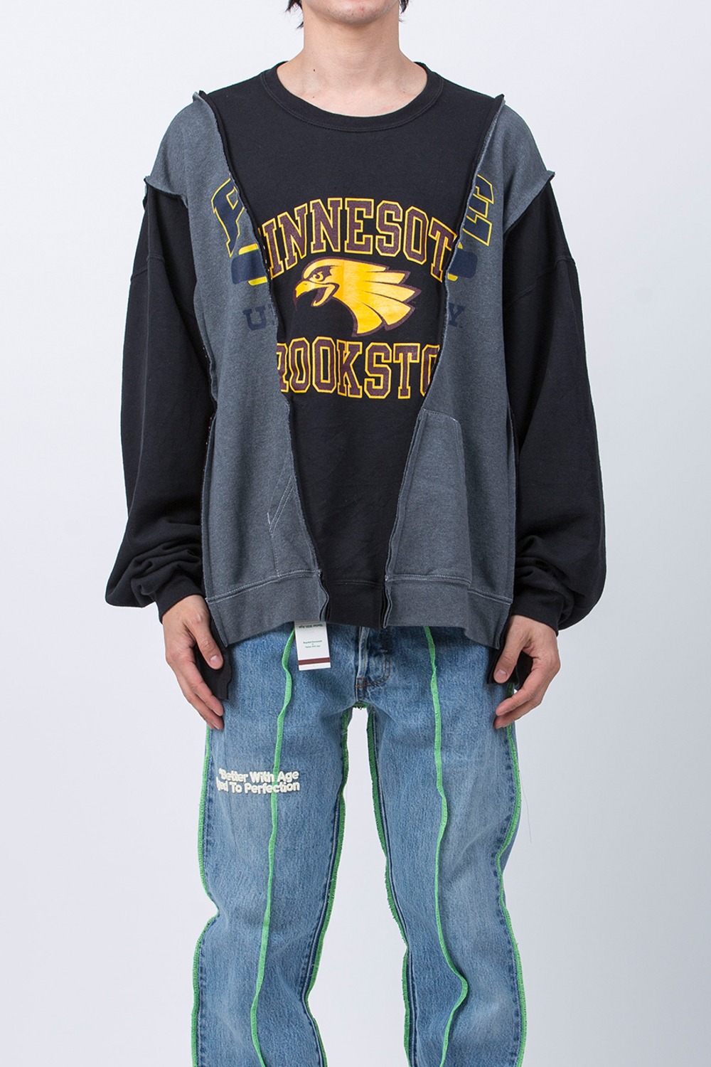 (24SS) WIDE COLLEGE SWEAT (FREE-1)
