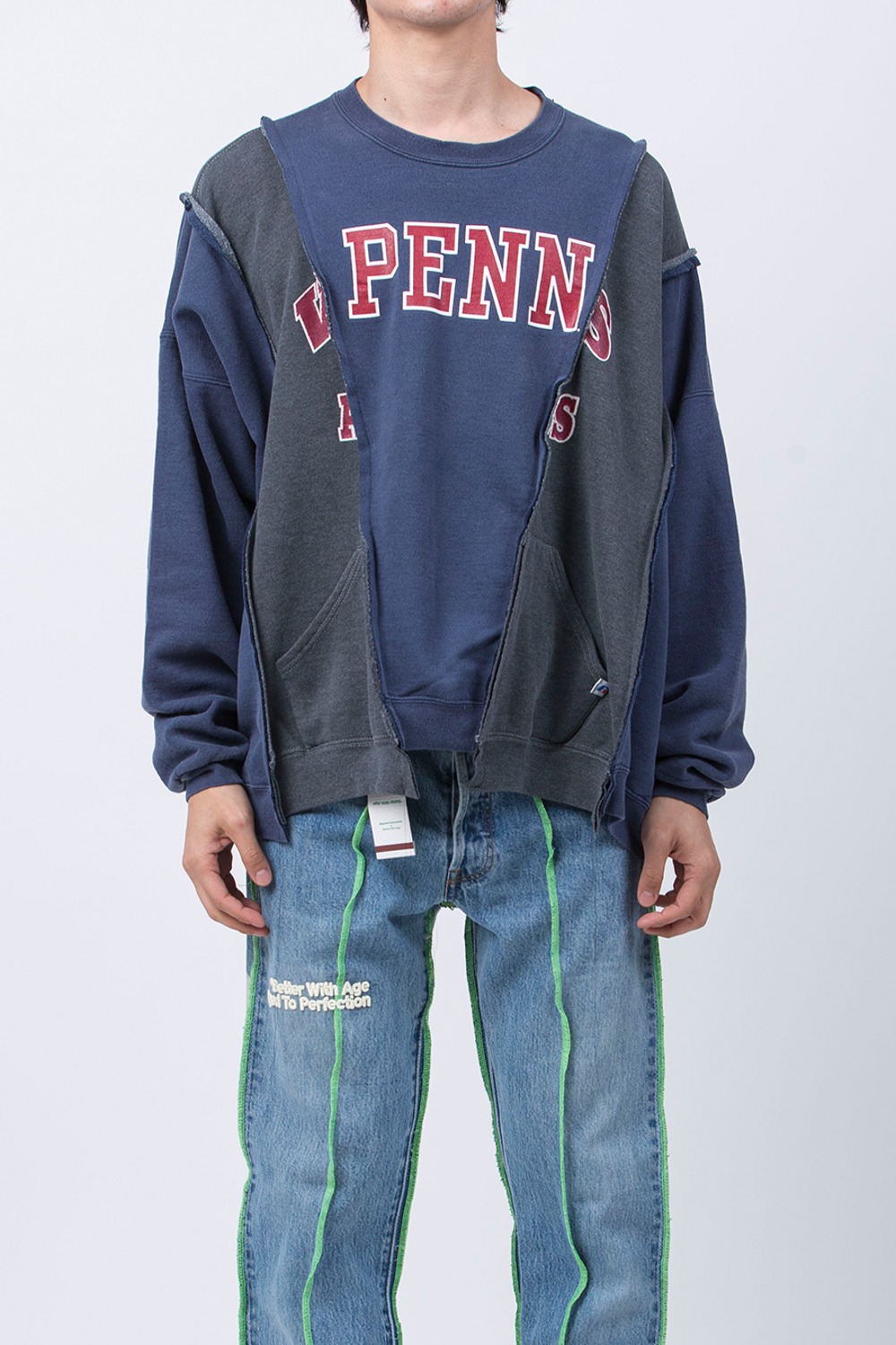 (24SS) WIDE COLLEGE SWEAT (FREE-11)
