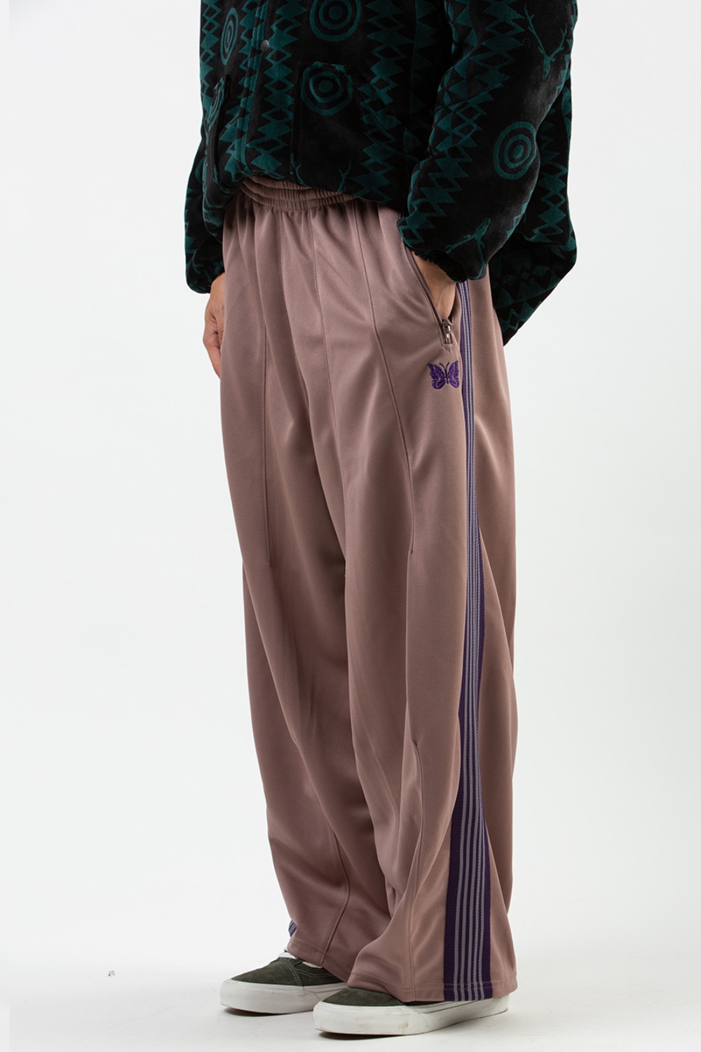 NEEDLES H.D. TRACK PANT - POLY SMOOTH TAUPE - 스컬프스토어
