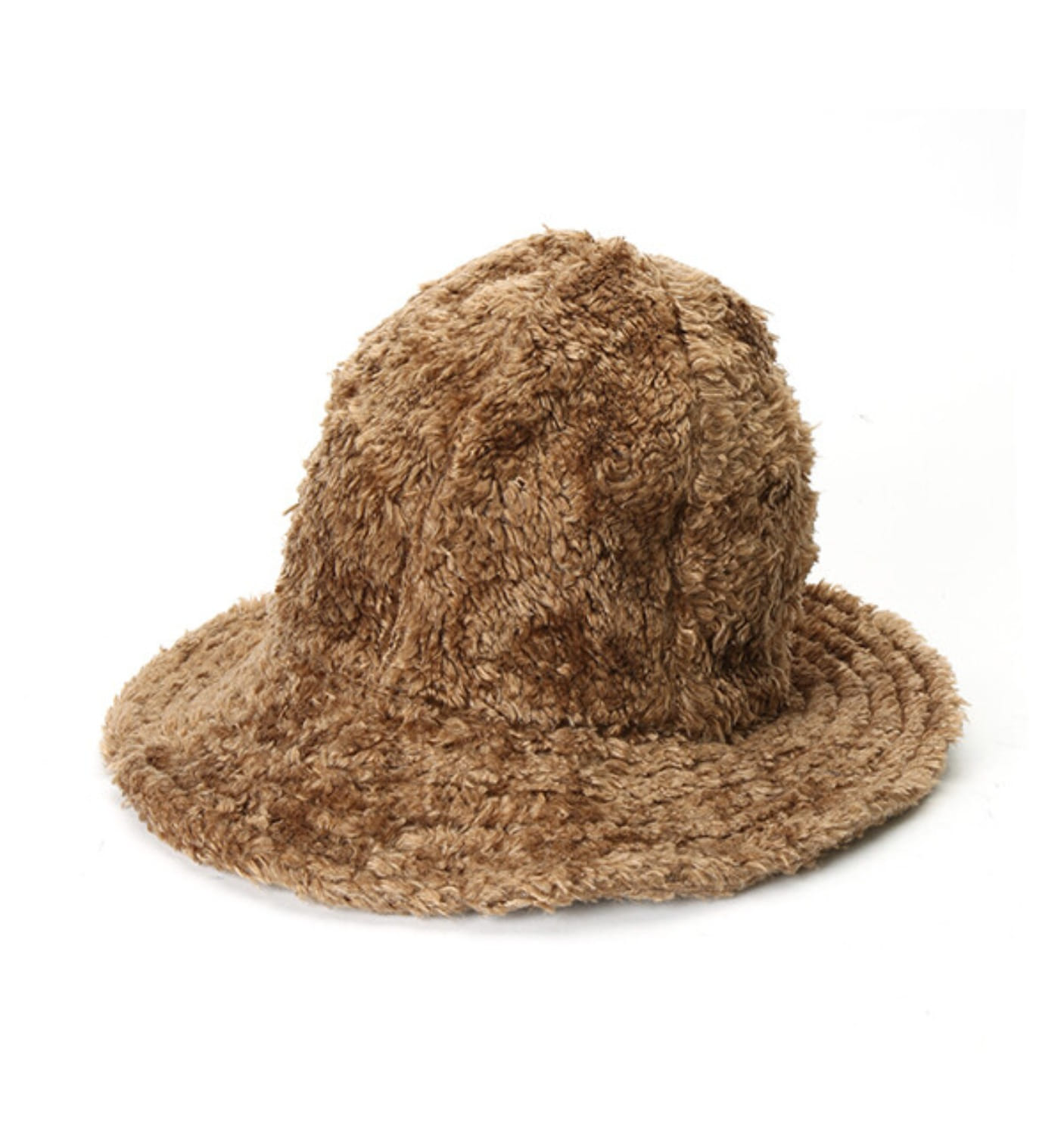 DOME HAT BROWN CURLY