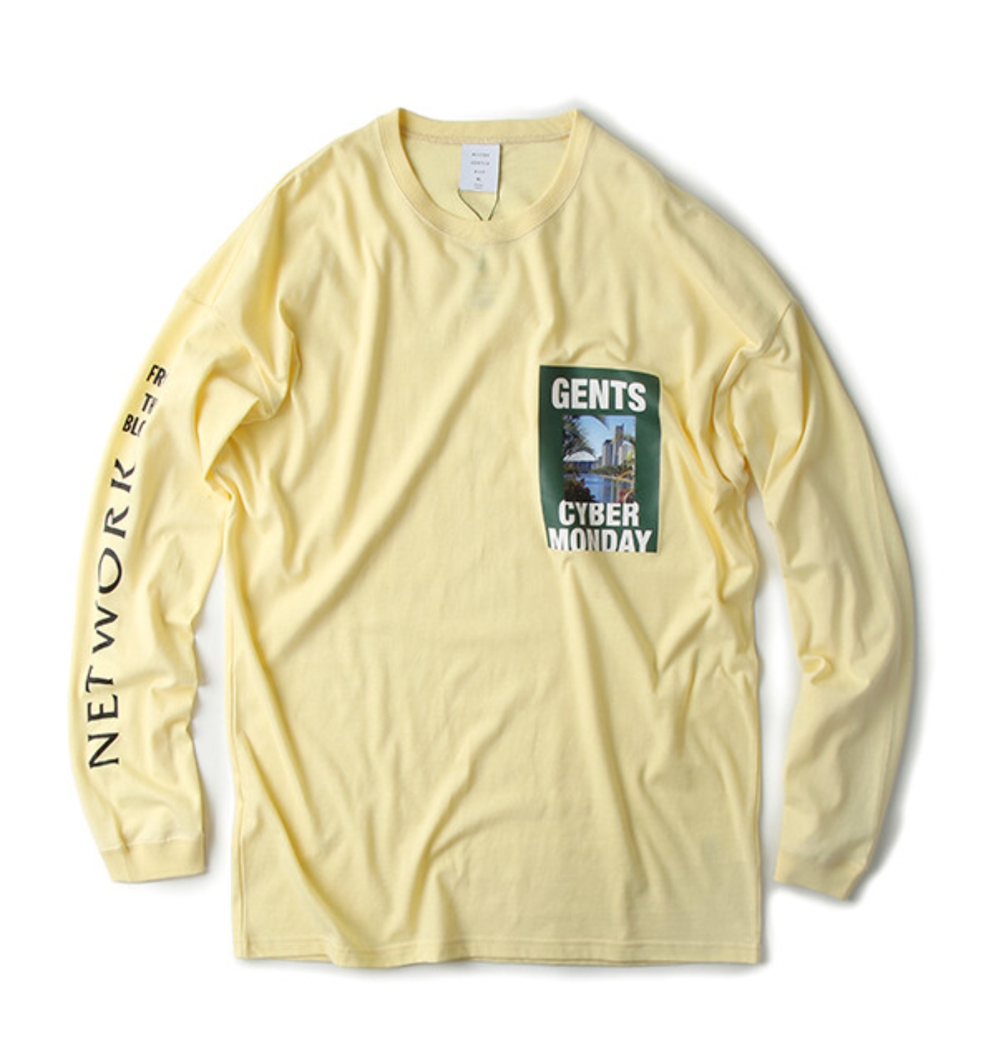 GENTS CIBER MONDAY L/S TEE YELLOW(MGM-LTE03)