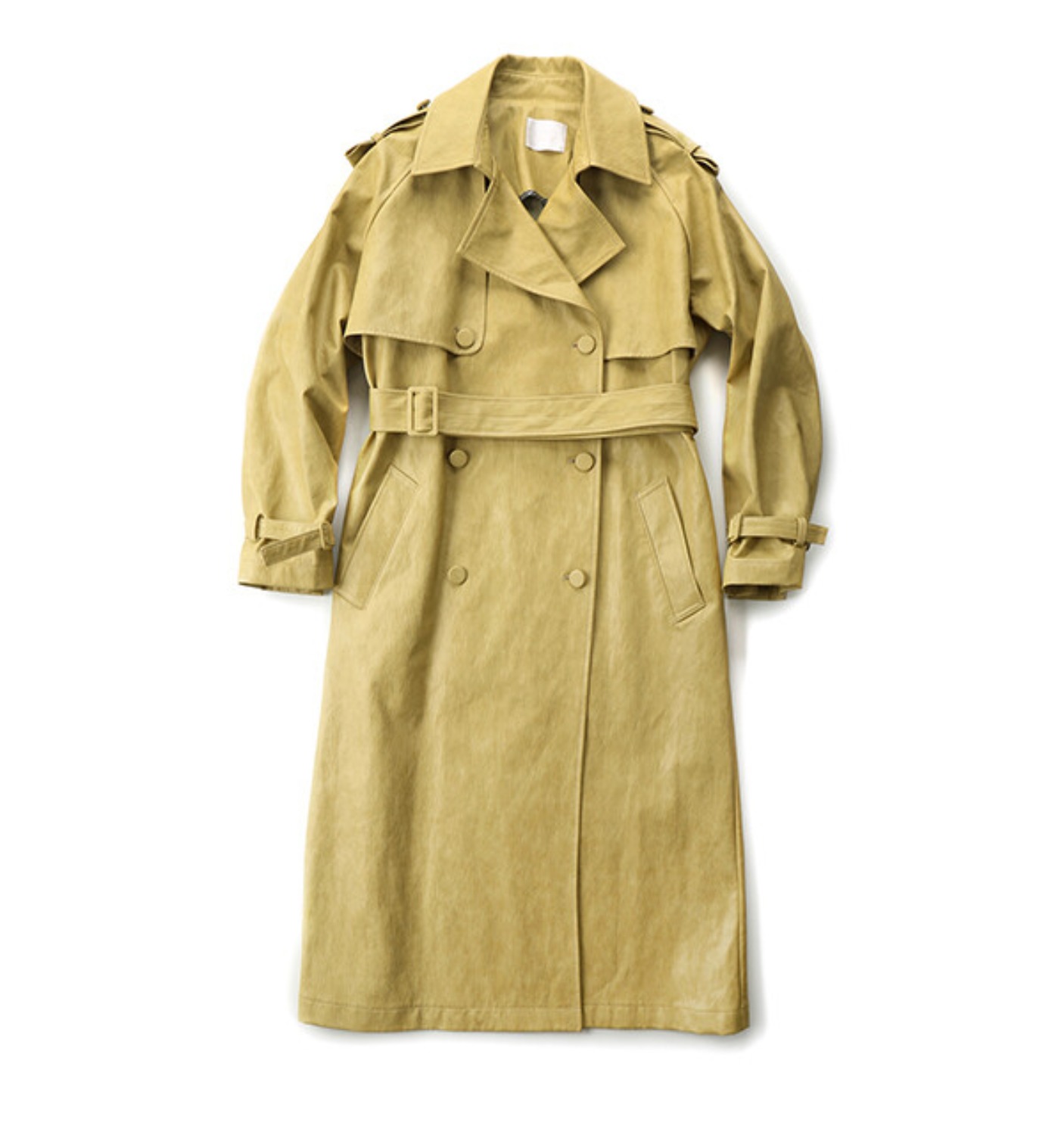 SCENE TRENCH COAT SAND LEATHER (MDS07CT01)