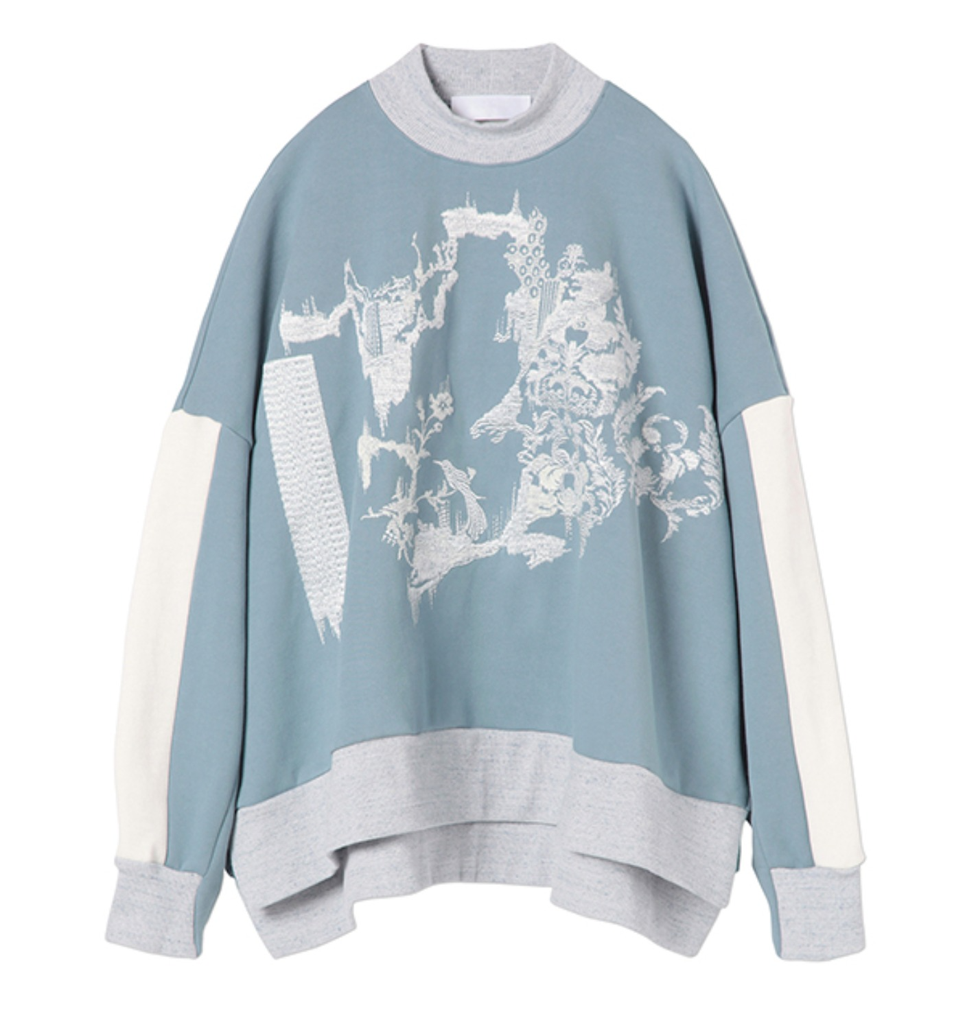 Oriental Embroidery Sweatshirt BLUE(JS083)