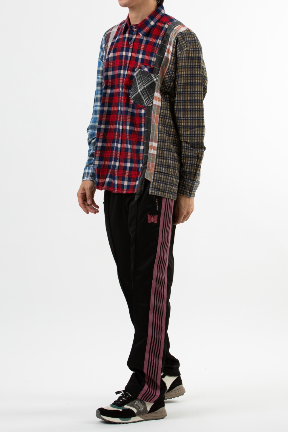 (22FW) - LQ306 Rebuild by Needles Flannel Shirt -&gt; 7 Cuts Wide Shirt (FREE - 11) ASSORTED