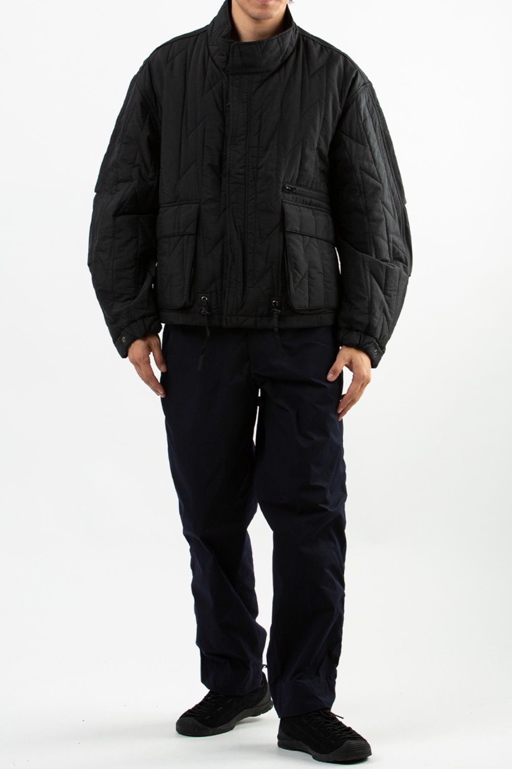 QUILTED BLOUSON BLACK