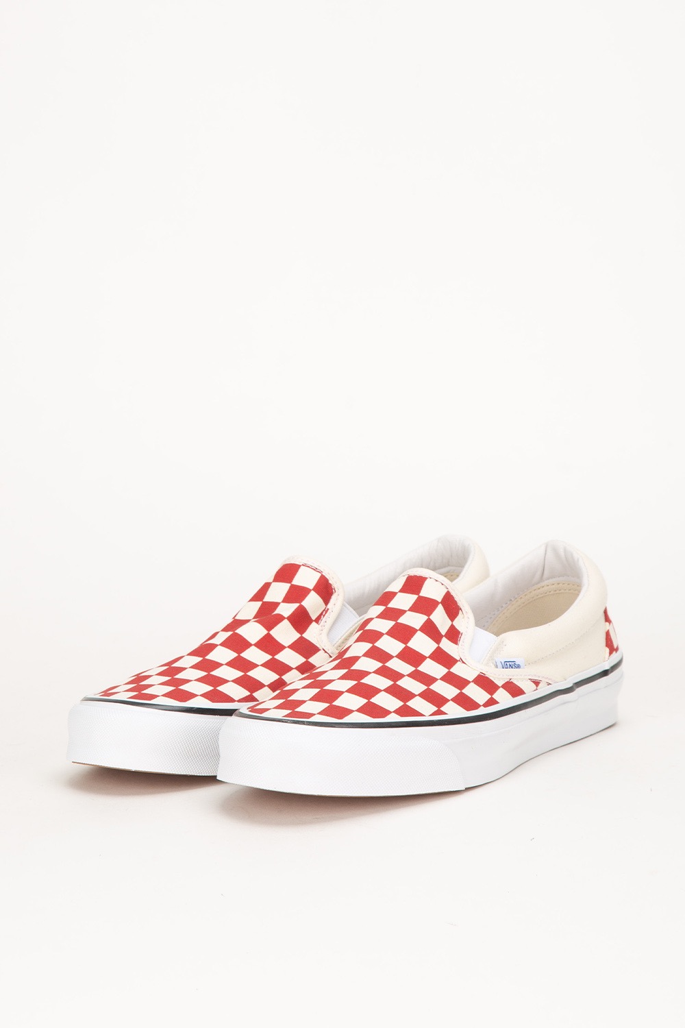 OG CLASSIC SLIP-ON LX CHECKERBOARD RACING RED/CLASSIC WHITE