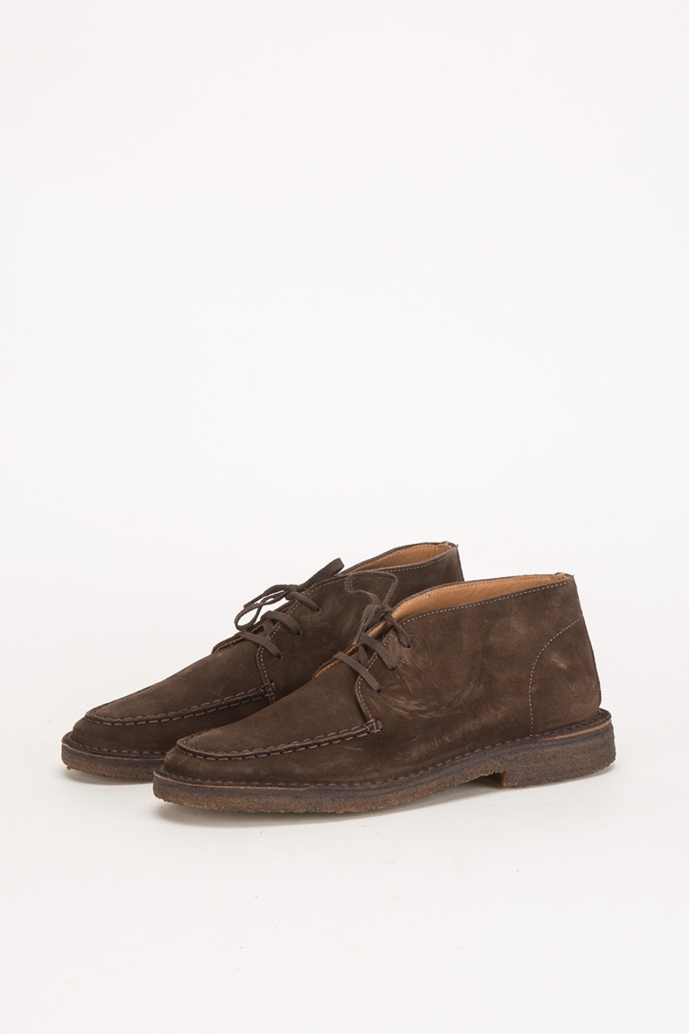 (CARRY OVER)CROSBY MOC-TOE CHUKKA BOOT DARK BROWN SUEDE