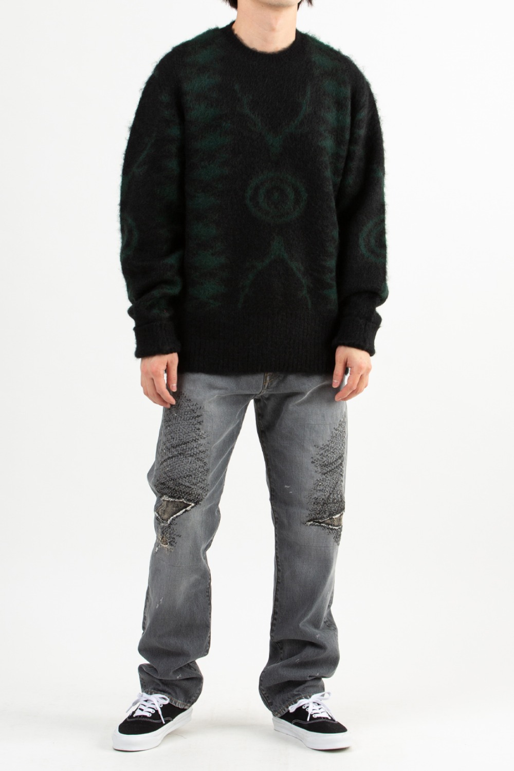 LOOSE FIT SWEATER - S2W8 NATIVE BLACK
