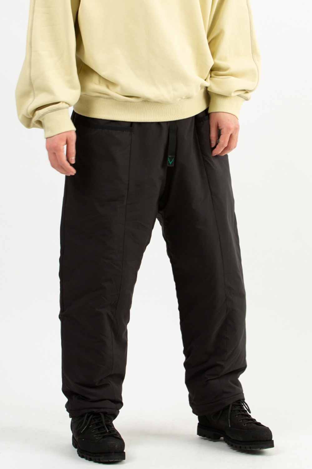 INSULATOR BELTED PANT - POLY PEACH SKIN BLACK