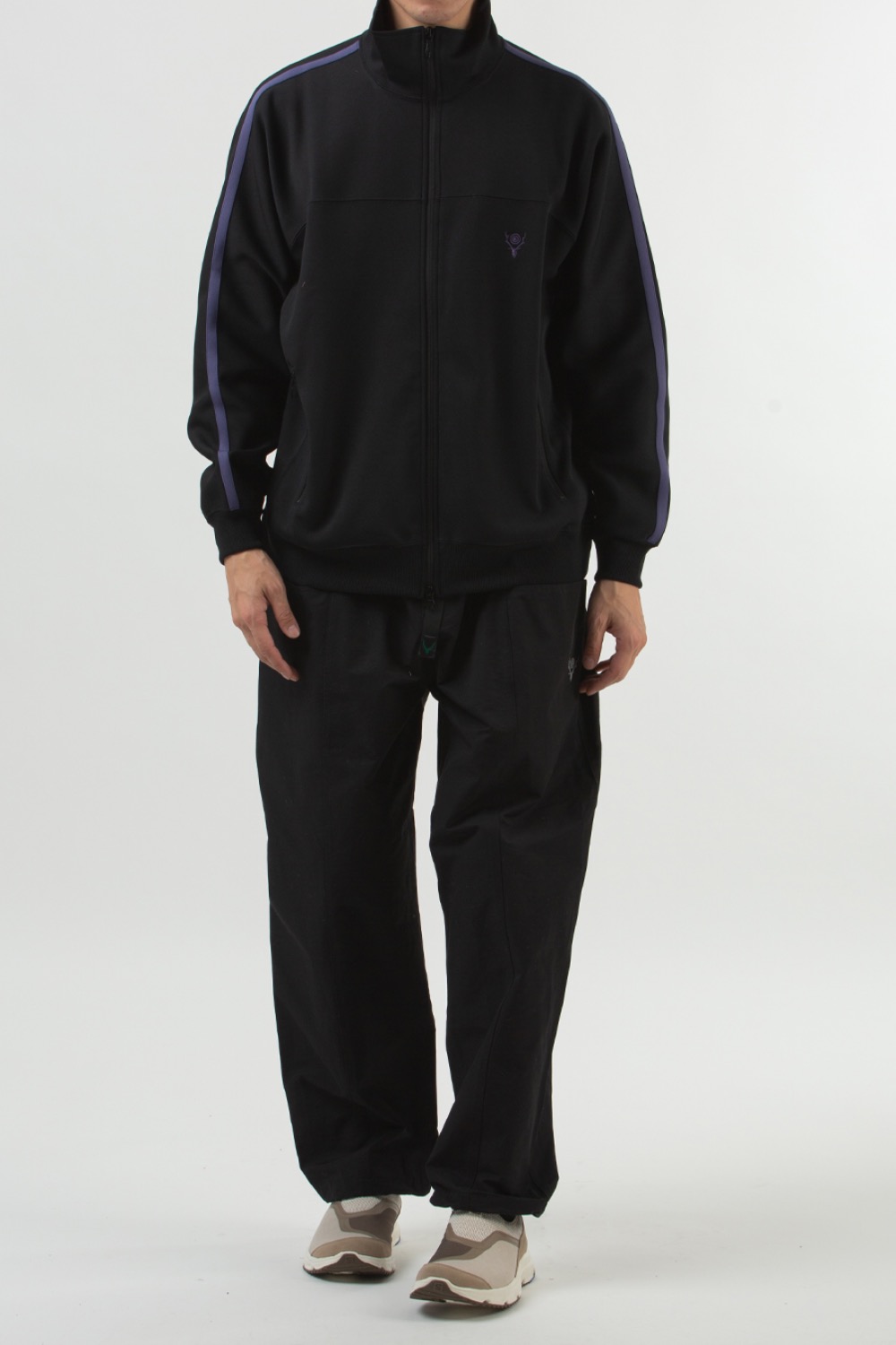 TRAINER JACKET - POLY SMOOTH BLACK