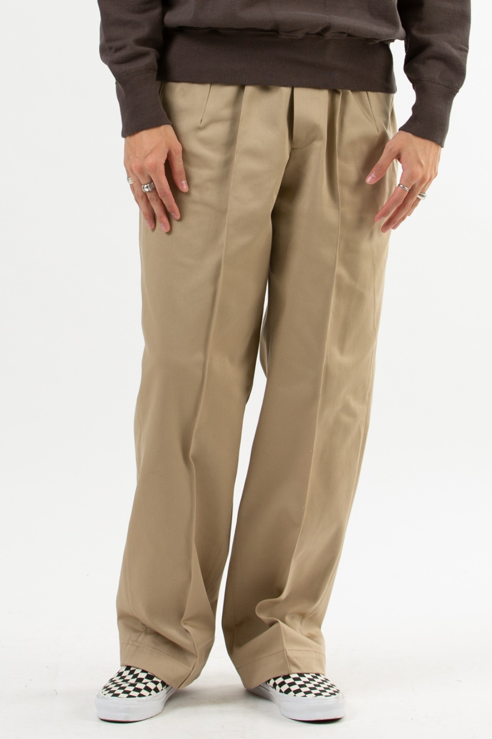 FRONT TUCK ARMY TROUSER DUNE