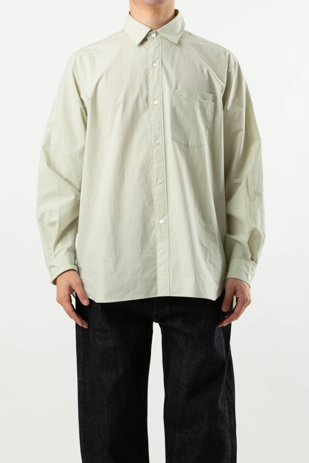 (23SS)TYPEWRITER RELAXED SHRITS MINT GREEN