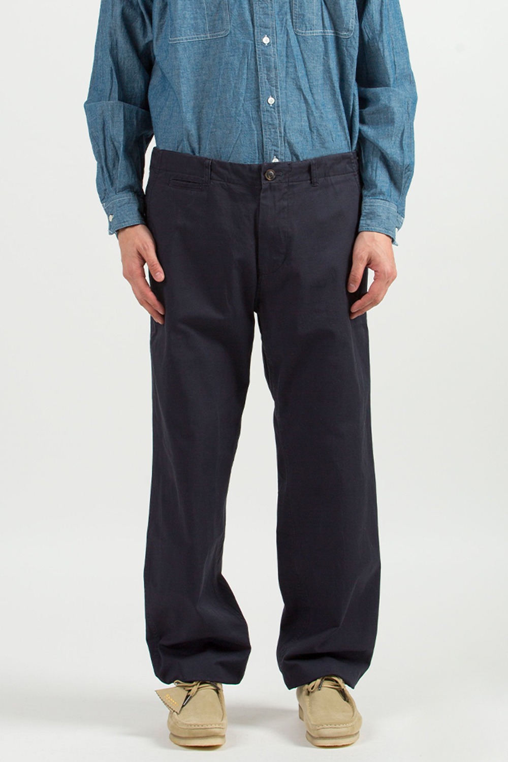 (23SS) VINTAGE COTTON RELAXED CHINO PANTS NAVY