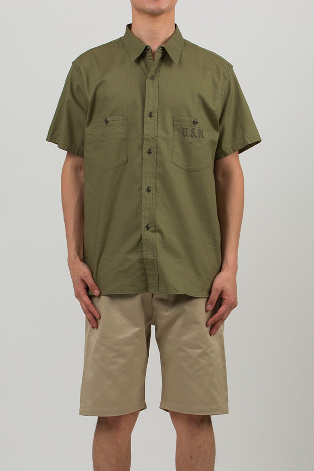 (23SS) 3 UTILITY SHIRT S/S OLIVE