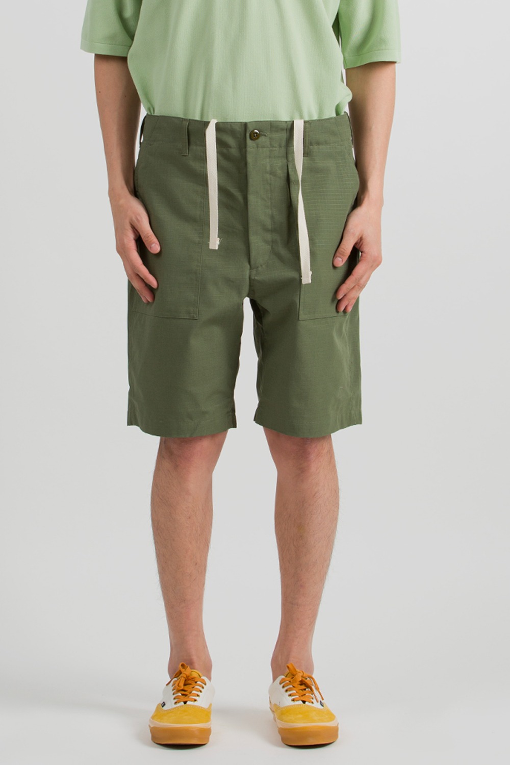 (23SS) FATIGUE SHORT OLIVE COTTON RIPSTOP