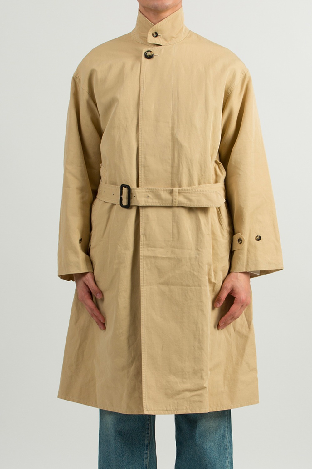 (23SS) FLY FRONT DUSTER COAT BUTTER