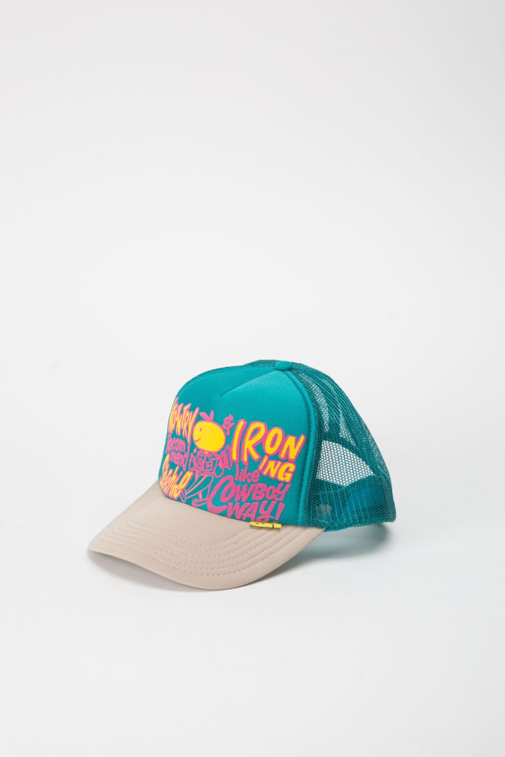(23SS) CONEYCOWBOWY Trucker CAP TURQUOISE/BEIGE