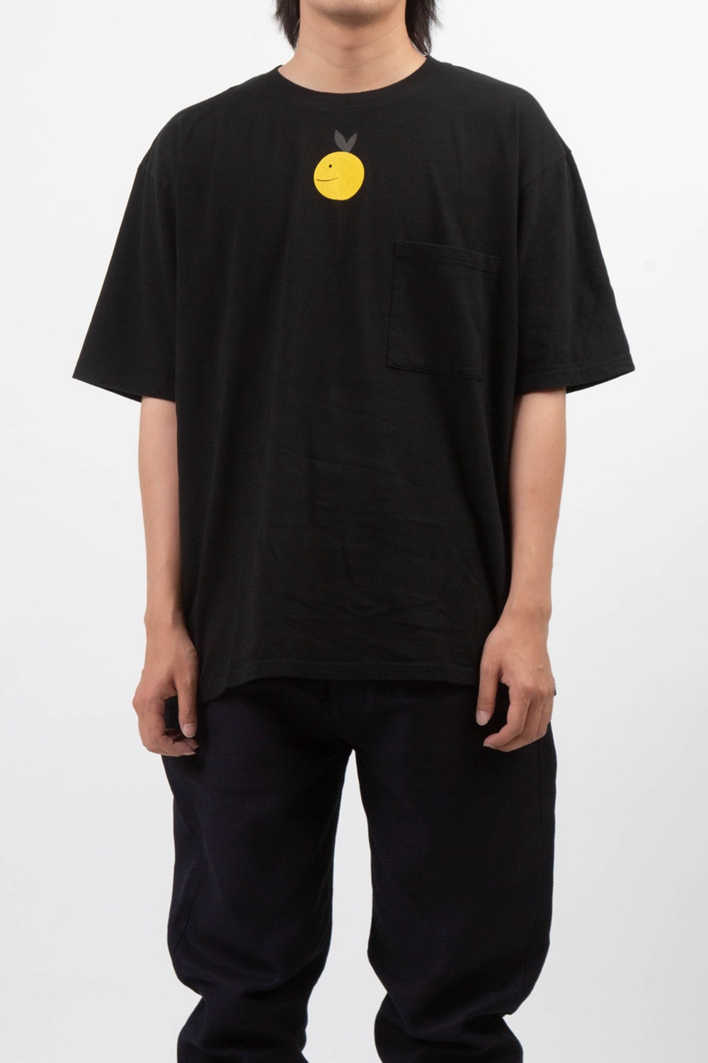 (23SS) 20/-JERSEY CREW POCKET T (CONEYBOWY) BLACK