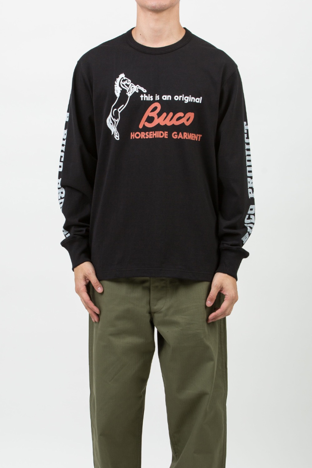 (23FW) BUCO L/S TEE / THIS IS AN ORIGINAL BUCO BLACK