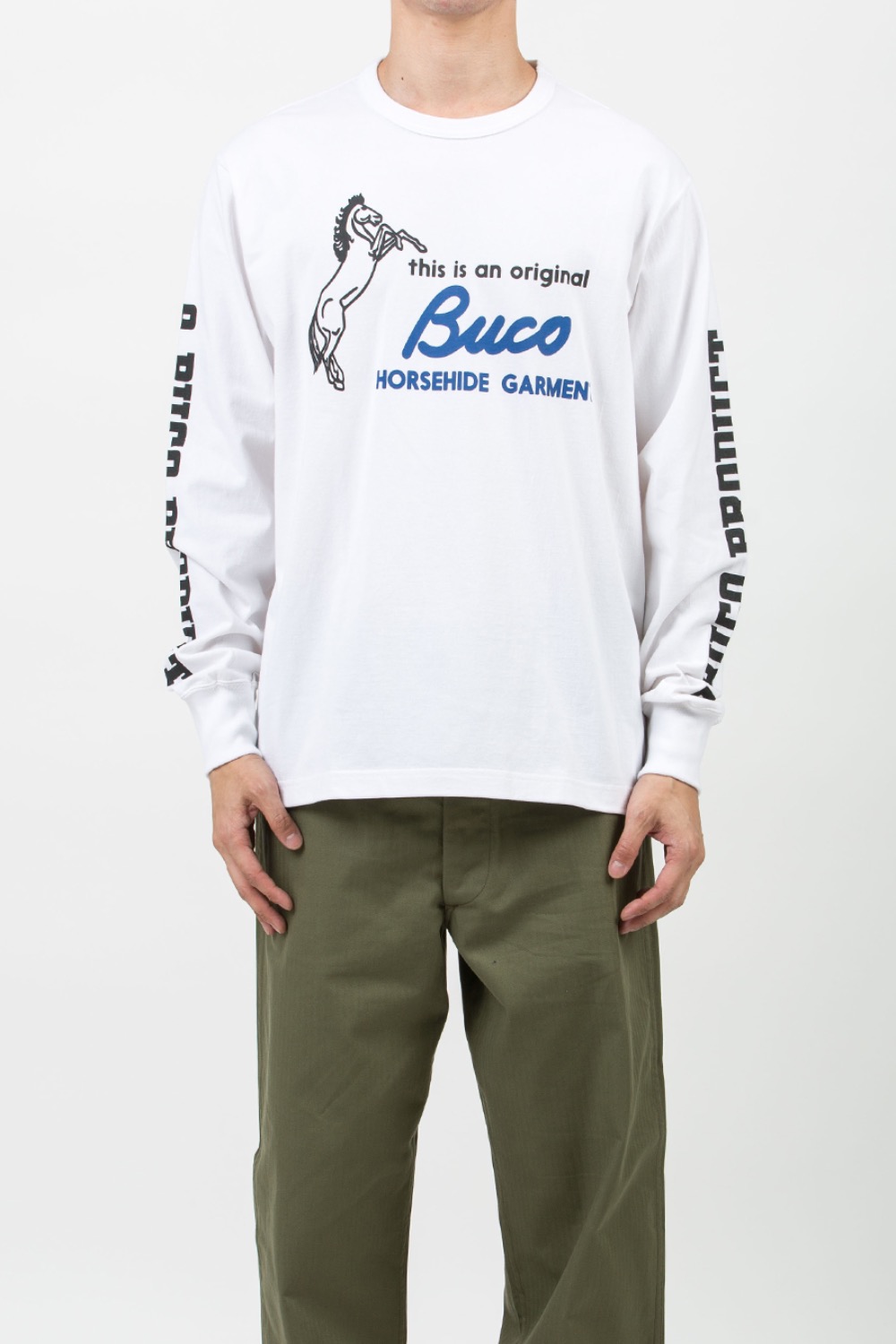 (23FW) BUCO L/S TEE / THIS IS AN ORIGINAL BUCO WHITE