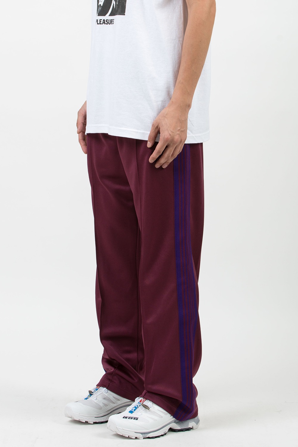 (23FW) TRACK PANT - POLY SMOOTH B-WINE
