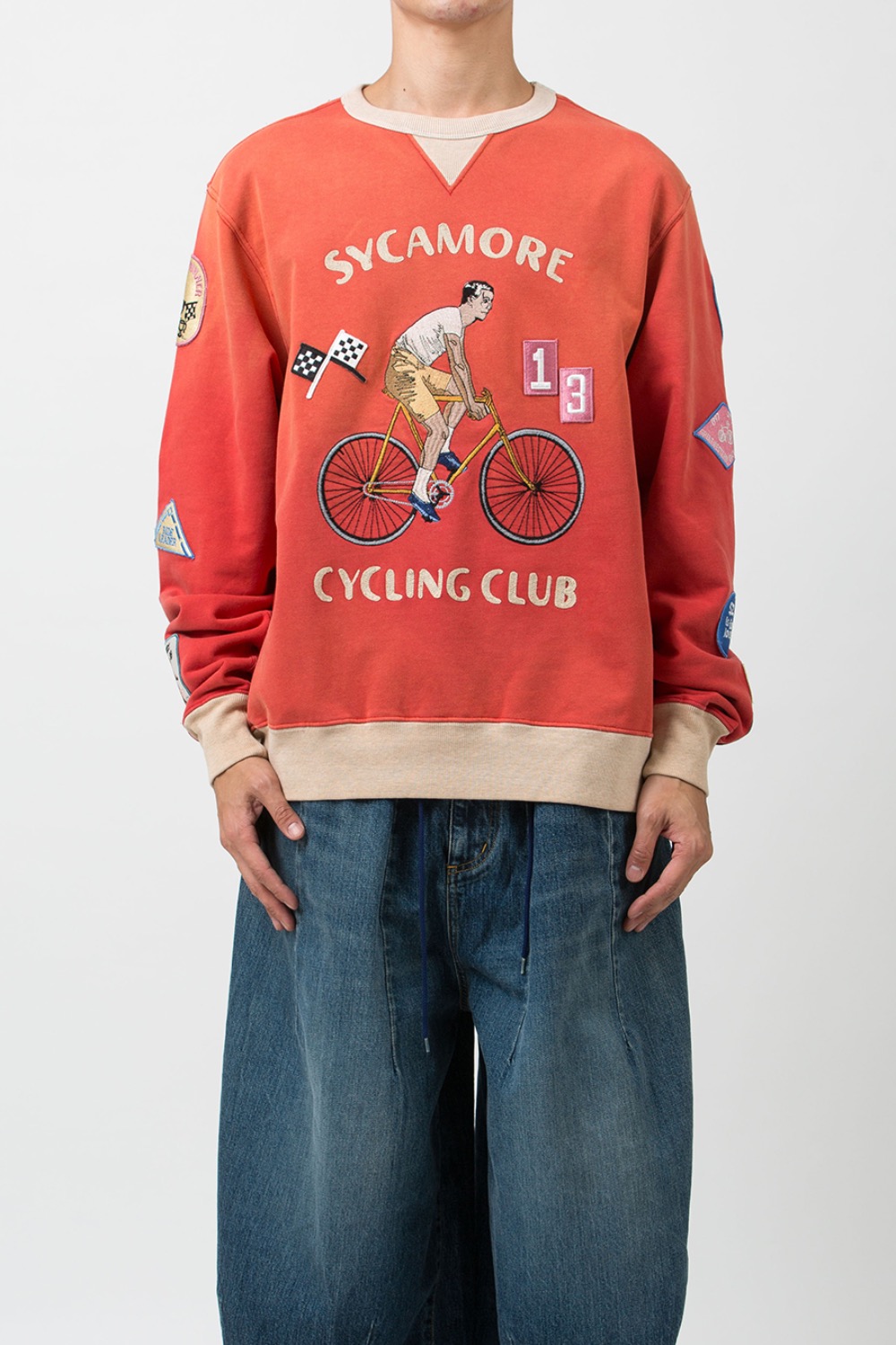 (23FW) SYCAMORE CYCLING CREWNECK RED