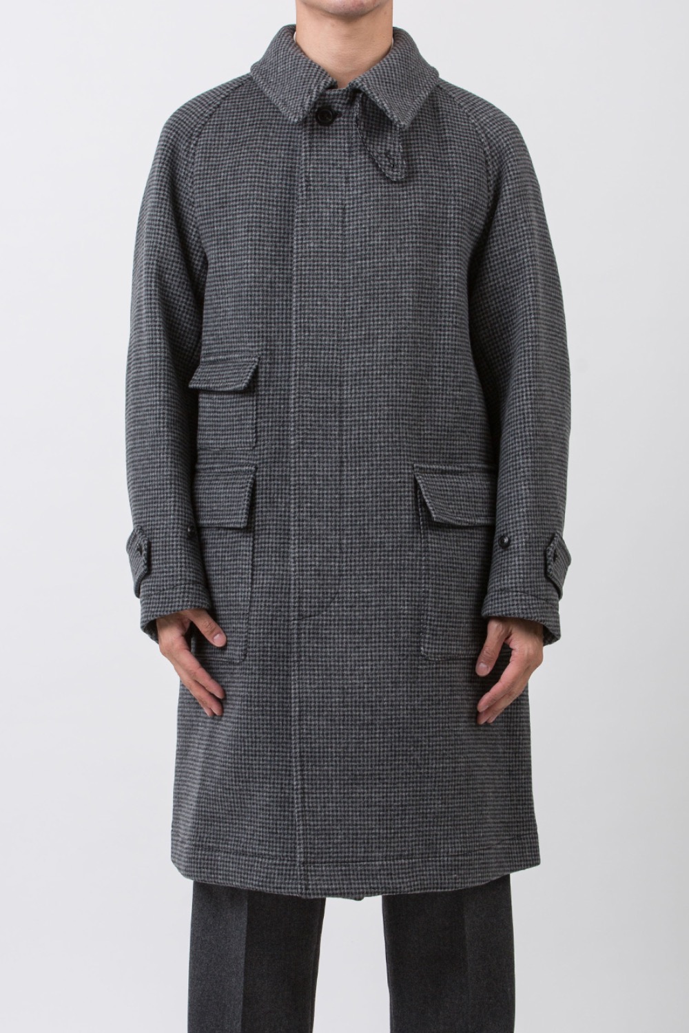 (23FW) TRAVELLER COAT HOUND&#039;S TOOTH