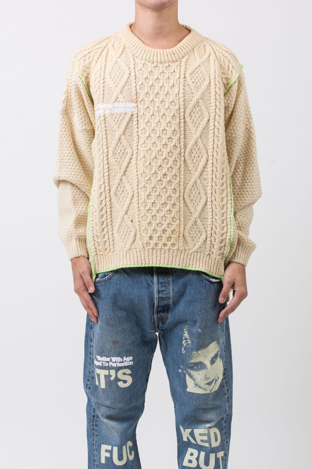 (23FW) BWASMCK - MORESO CABLE KNIT XL-2
