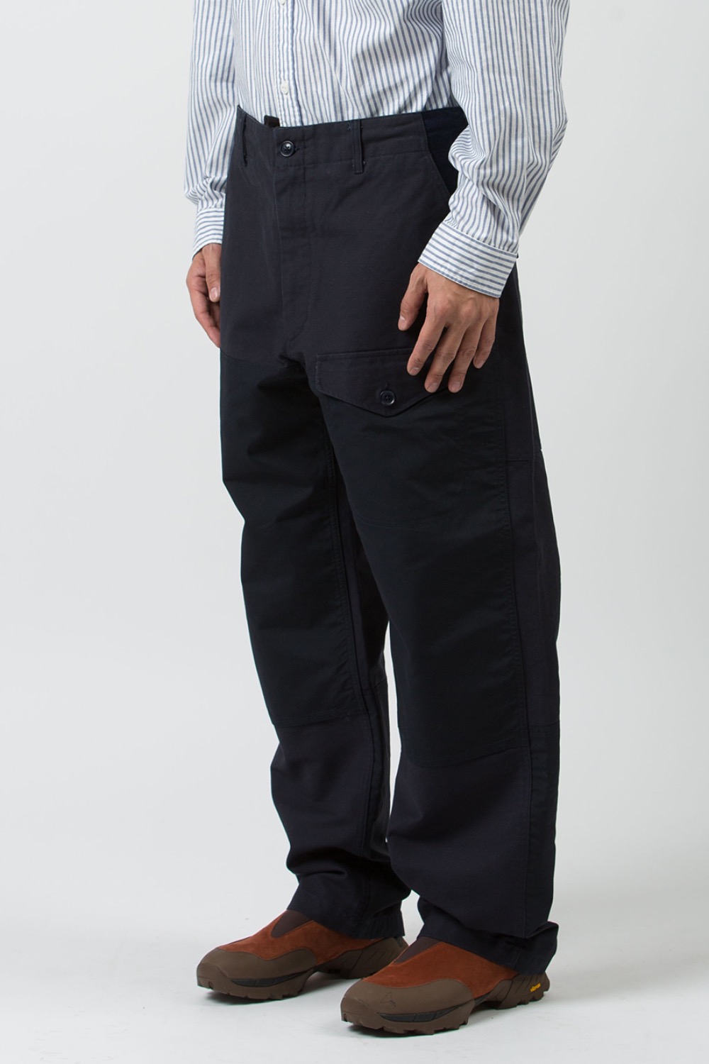 (23FW) FIELD PANT NAVY COTTON DOUBLE CLOTH