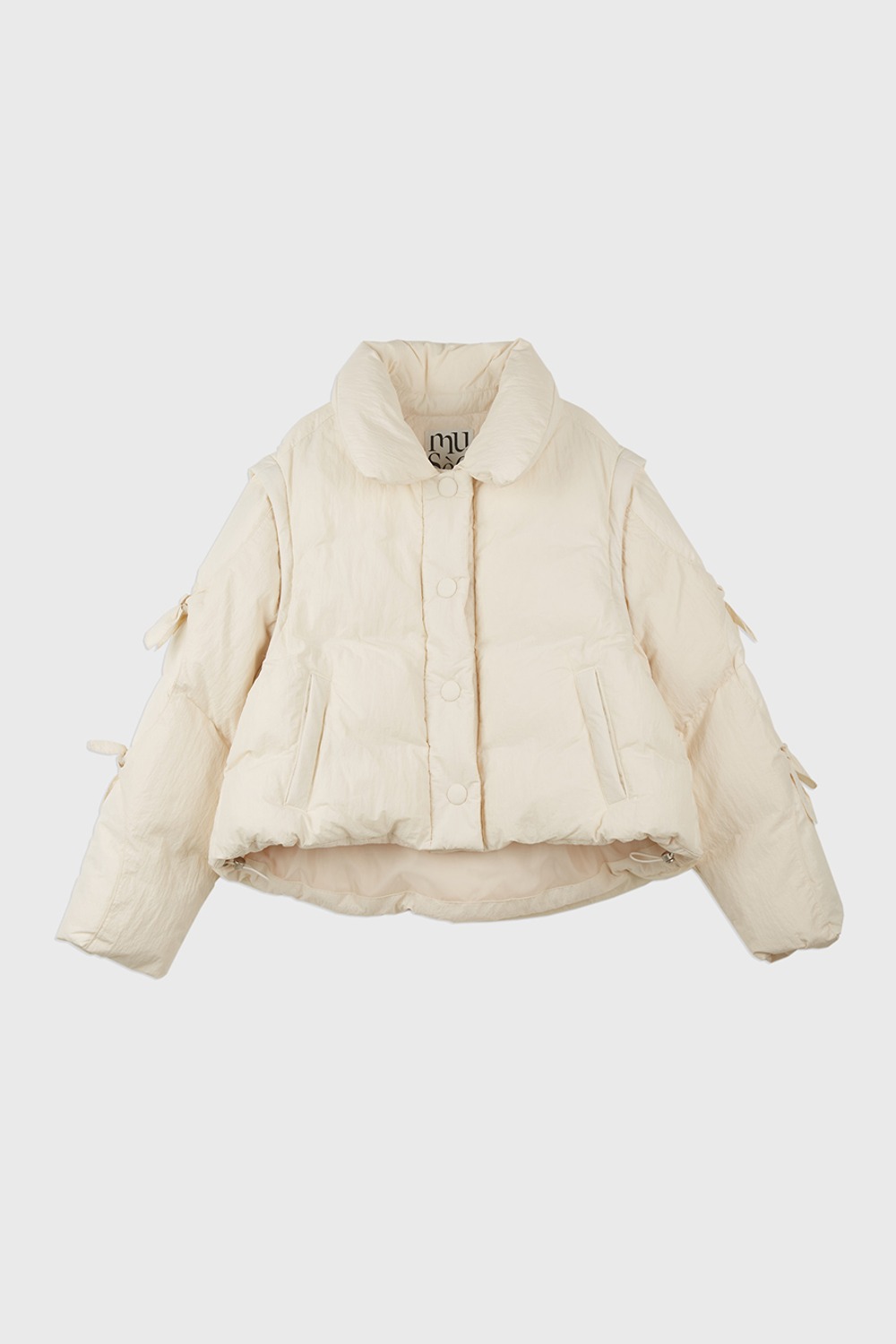 (23FW) MUSED DETACHABLE DOWN PUFFER CREAM
