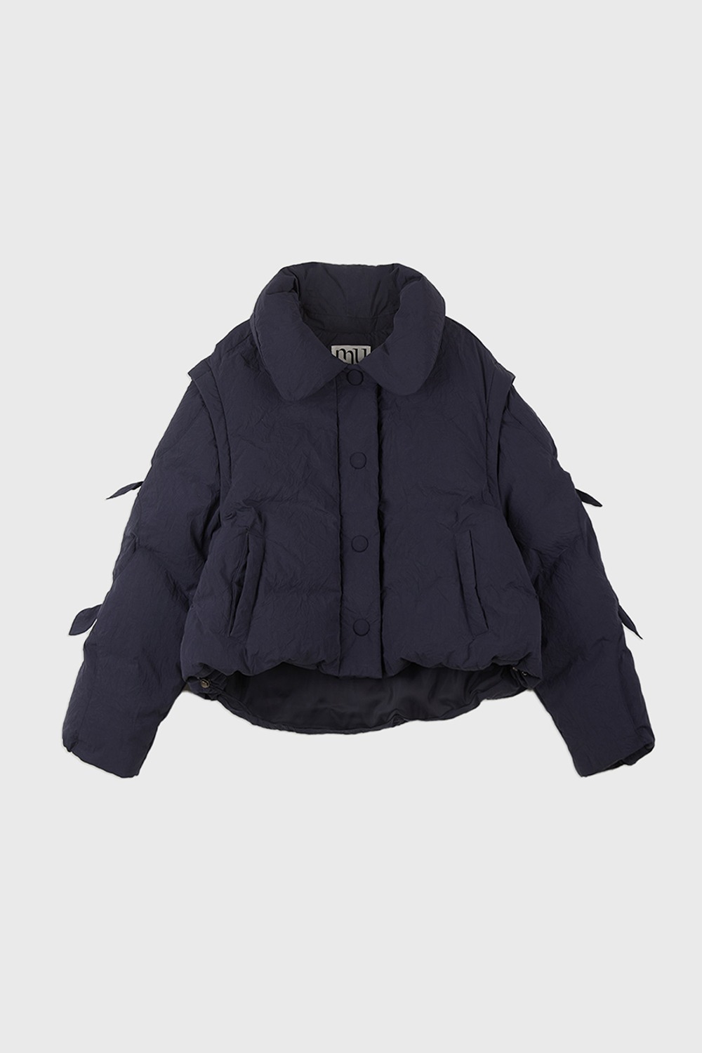 (23FW) MUSED DETACHABLE DOWN PUFFER NAVY