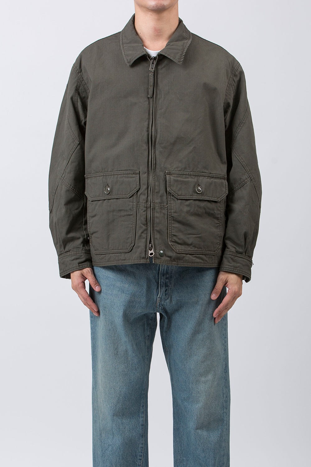 (23FW) G8 JACKET OLIVE HEAVYWEIGHT COTTON RIPSTOP