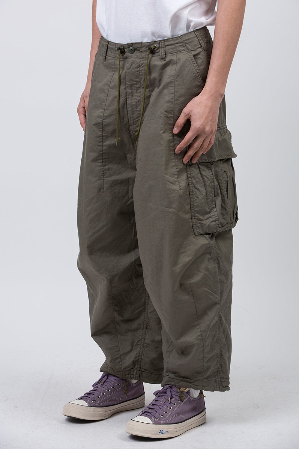 Men's Organic Cotton Fatigue Pants in Dark Moss