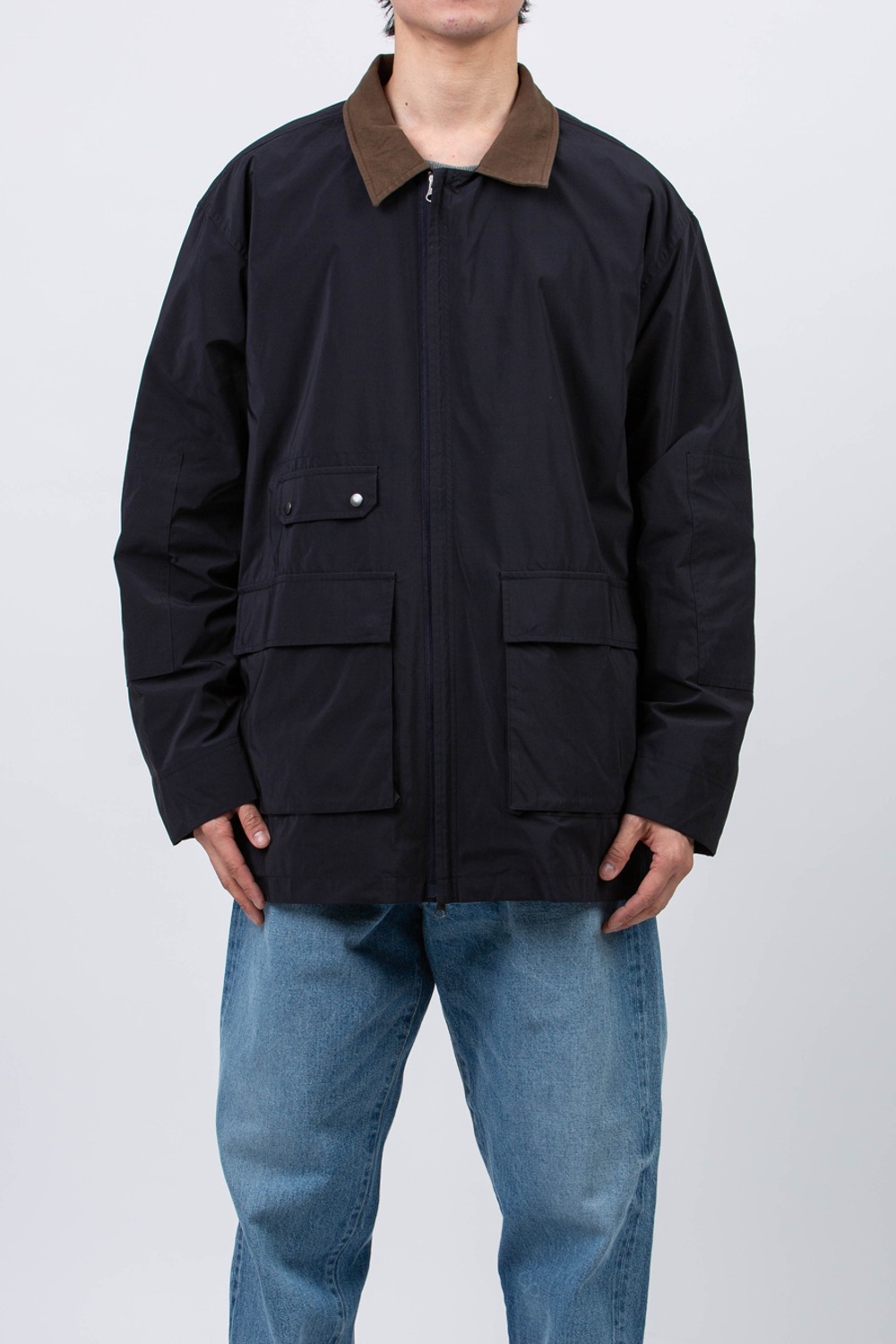 (24SS) CHMEICAL WASHED MIL JACKET DARK NAVY