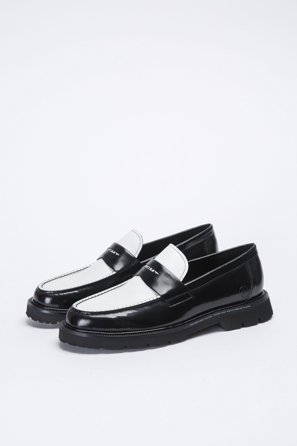 (24SS)CH X FRAGMENT AMERICAN CLASSICS PENNY LOAFER BLACK SPECTATOR/WHITE/BLACK