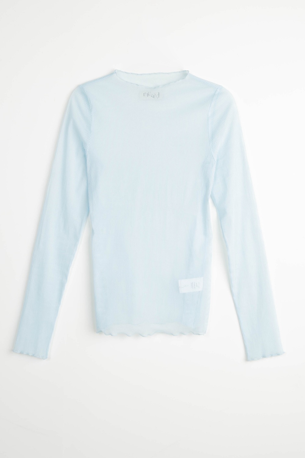 (24SS) MUSED SHEER LAYERED TOP BLUE