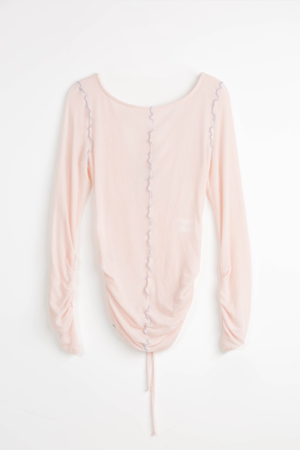 (24SS) MUSED TIED JERSEY TOP PINK