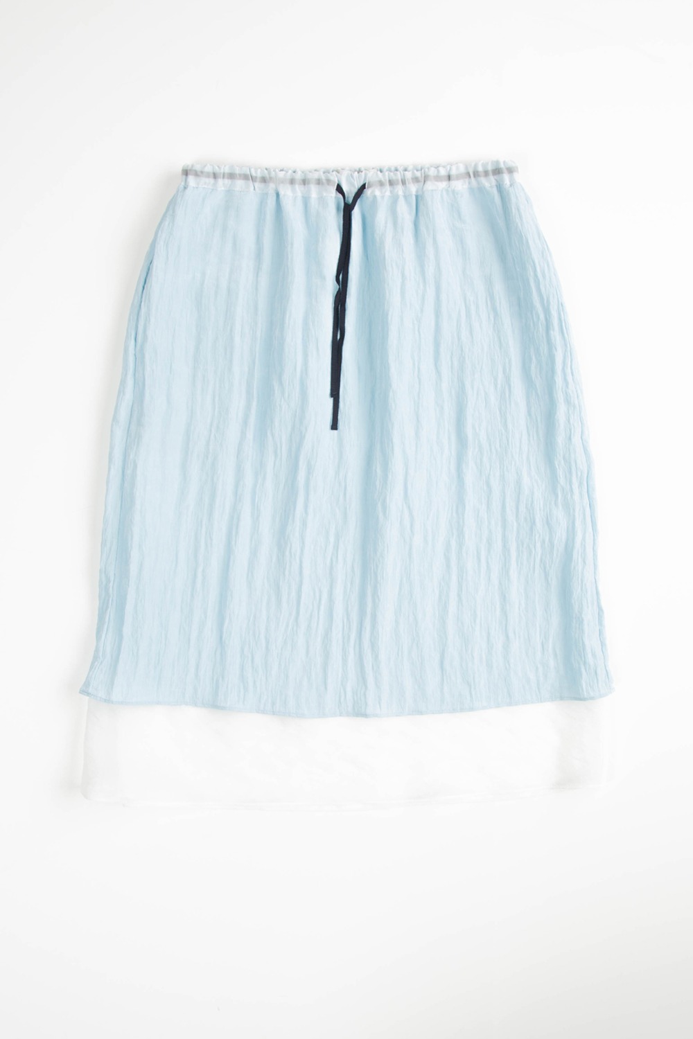 (24SS) MUSED SHEER LAYERED SKIRT PALE BLUE